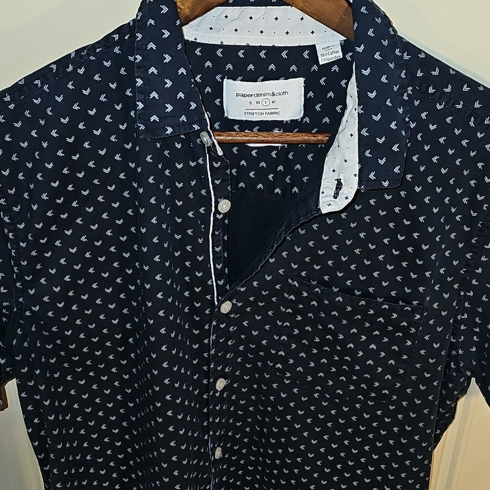 Paper Denim & Cloth Blue Casual Button Down Shirt